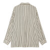 MOSHI MOSHI MIND - QUIET SHIRT STRIPE | ECRU/BROWN
