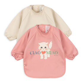 KONGES SLØJD - 2-PACK DINNER BIB W/SLEEVE | CIAO MIAO