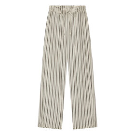 MOSHI MOSHI MIND - MOON PANTS STRIPE | ECRU/BROWN