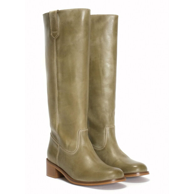 DICO Copenhagen - ANN ESCOVADO STØVLER | AVOCADO GREEN