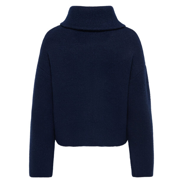 JDY - ZELINA L/S 2 WAY ZIP CARDIGAN | NAVY BLAZER