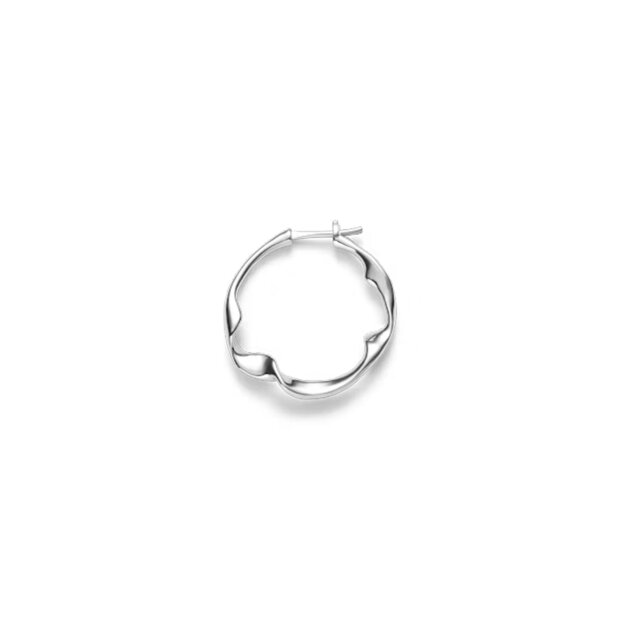 MARIA BLACK - DRIFT HOOP MEDIUM | SØLV