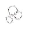 MARIA BLACK - DRIFT HOOP MEDIUM | SØLV