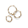 MARIA BLACK - DRIFT HOOP MEDIUM | FORGYLDT MARIA BLACK - DRIFT HOOP MEDIUM | FORGYLDT