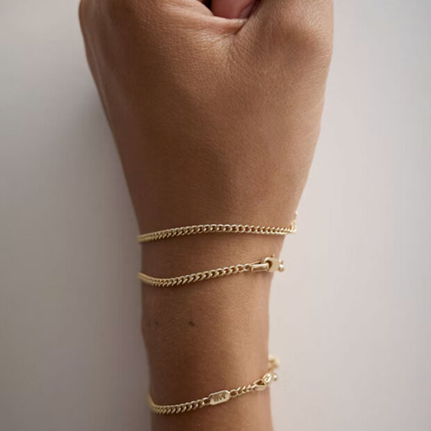 MARIA BLACK - CURB BRACELET SMALL | FORGYLDT