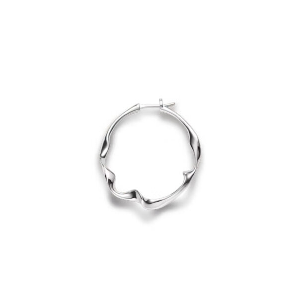 MARIA BLACK - DRIFT HOOP LARGE | SØLV