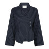 NEO NOIR - FENLI SLIM STRIPE SHIRT | NAVY NEO NOIR - FENLI SLIM STRIPE SHIRT | NAVY