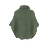 BLACK COLOUR - BJOERK ROLL NECK PONCHO | ARMY BLACK COLOUR - BJOERK ROLL NECK PONCHO | ARMY