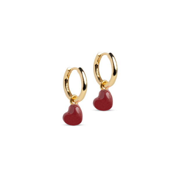 ENAMEL COPENHAGEN - GRAND AMORE HOOPS | BORDEAUX