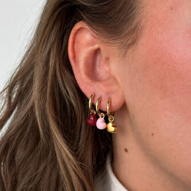 ENAMEL COPENHAGEN - GRAND AMORE HOOPS | FORGYLDT