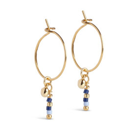 ENAMEL COPENHAGEN - PETRA DANGLE HOOPS | MOON TIDE