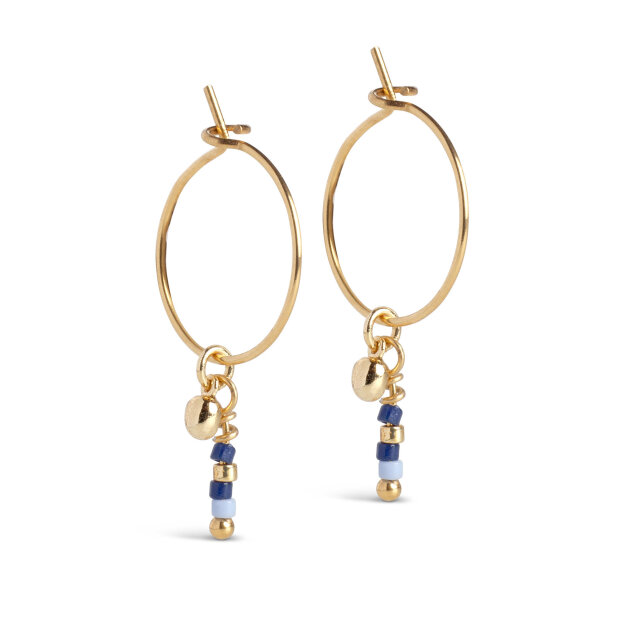 ENAMEL COPENHAGEN - PETRA DANGLE HOOPS | MOON TIDE