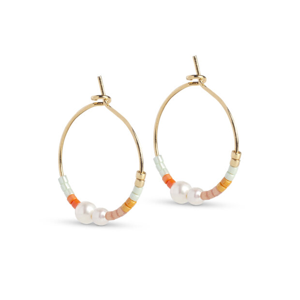 ENAMEL COPENHAGEN - PETRA MEDIUM HOOPS | CORALIA