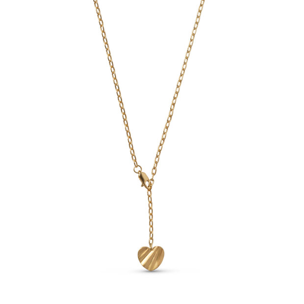 ENAMEL COPENHAGEN - WAVE HEART NECKLACE | FORGYLDT
