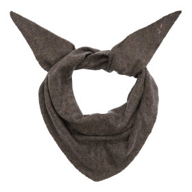 BTF CPH - LISE CASHMERE SCARF | DARK BROWN MELANGE