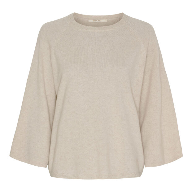 BTF CPH - MONICA PURE CASHMERE PULLOVER | OATMEAL MELANGE