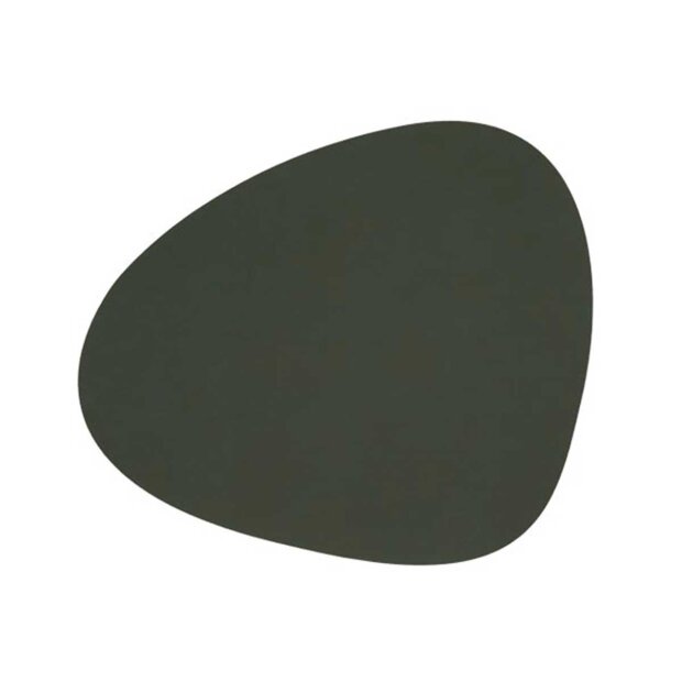 Tablemat Curve Large Nupo 37×44 Cm | Dark Green Fra Linddna