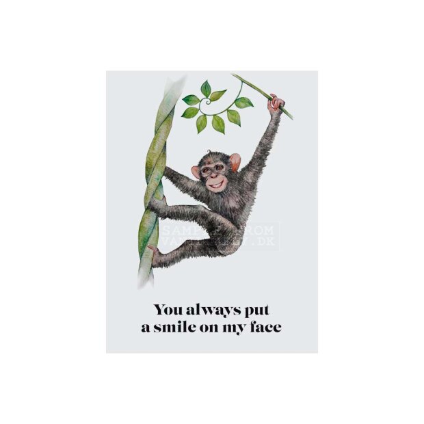 GREETING CARD | YOU ALWAYS PUT A SMILE ON MY FACE