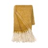 COZY LIVING - MATHEA PLAID 130X170CM | CURRY