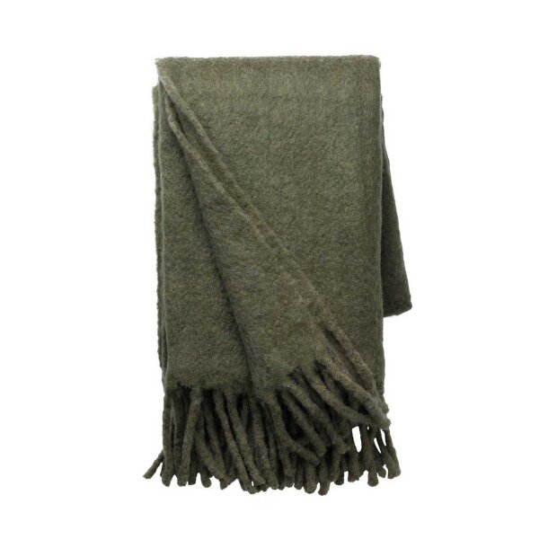 COZY LIVING - MATHEA PLAID 130X170CM | ARMY