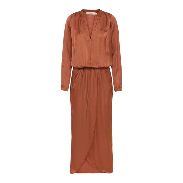 CARINA SOLID WRAP OVER DRESS