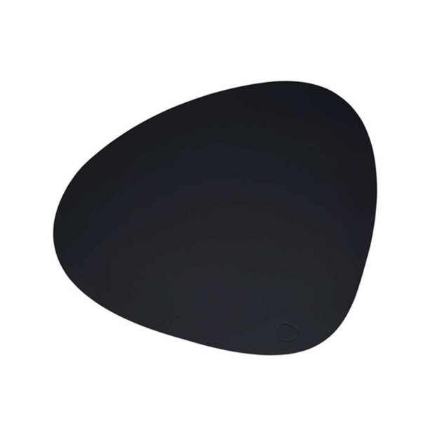 Tablemat Curve Large Softbuck 37×44 Cm | Dark Grey Fra Linddna