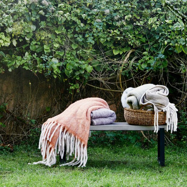 COZY LIVING - MATHEA PLAID 130X170CM | CURRY
