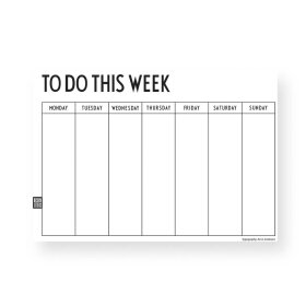 DESIGN LETTERS - WEEKLY PLANNER A4