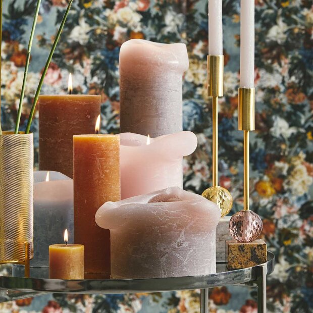 COZY LIVING - STEARINLYS 7X10 CM - 45 TIMER | AMBER