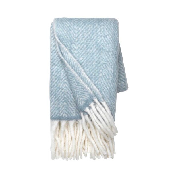 #2 - Mathea Plaid 130x170cm | Dusty Blue Fra Cozy Living