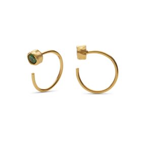 MAANESTEN - MESA GREEN EARRING | FORGYLDT MAANESTEN - MESA GREEN EARRING | FORGYLDT
