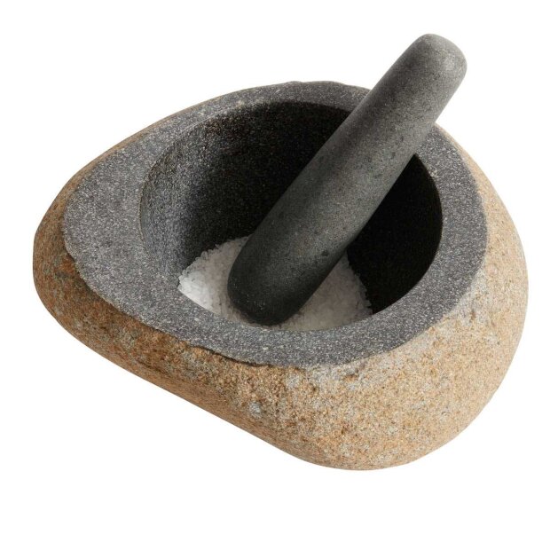 MUUBS - VALLEY MORTER I RIVERSTONE 18X11 CM | NATUR