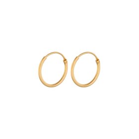PERNILLE CORYDON - TINY PLAIN HOOPS 13MM | FORGYLDT