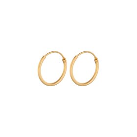 PERNILLE CORYDON - TINY PLAIN HOOPS 13MM | FORGYLDT