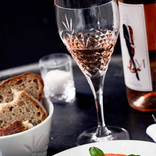 FREDERIK BAGGER - CRISPY HVIDVINSGLAS - 2 STK. H:19 CM