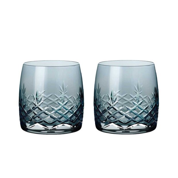 Crispy Aqua Glas - 2 Stk H:7,7 Cm | Sapphire Fra Frederik Bagger