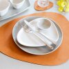 LINDDNA - TABLEMAT CURVE LARGE NUPO 37X44 CM | BURNED CURRY