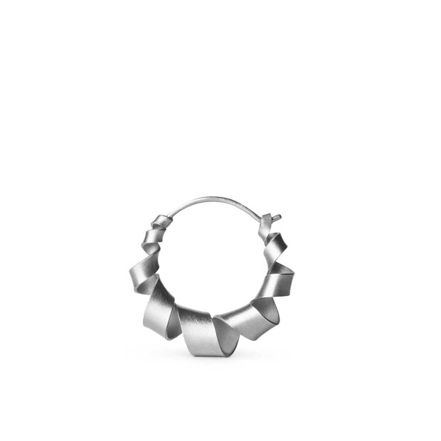 Billede af Curly Hoops Øreringe Small 1 Pc | Sølv Fra Jane Kønig