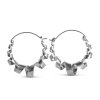 JANE KØNIG - CURLY HOOPS ØRERINGE LARGE 1 PC | SØLV