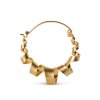 JANE KØNIG - CURLY HOOPS ØRERINGE LARGE 1 PC | FORGYLDT