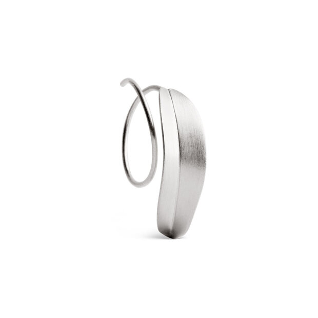 JANE KØNIG - LEAF SPIRAL ØRERING 1 PC | SØLV