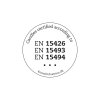 KUNSTINDUSTRIEN - KALENDERLYS Ø5XH30 CM | HVID M/SØLVSKRIFT