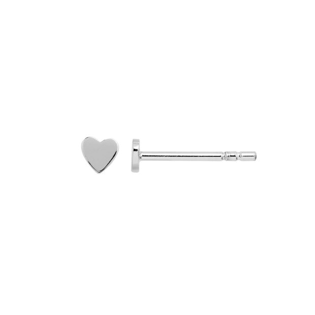 Billede af Pt Love Heart Earring Piece 1pc | Sølv Fra Stine A