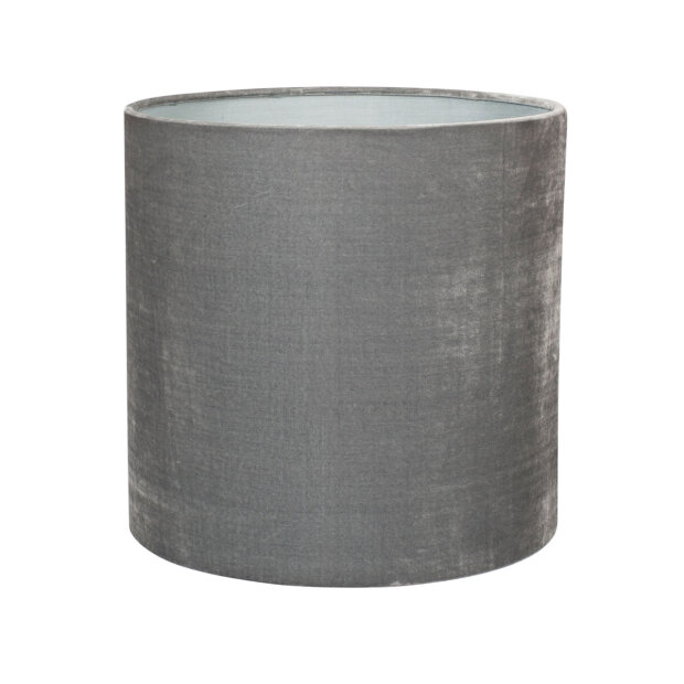 OI SOI OI - VELOUR LAMPESKÆRM 30x30CM | LYSEGRÅ