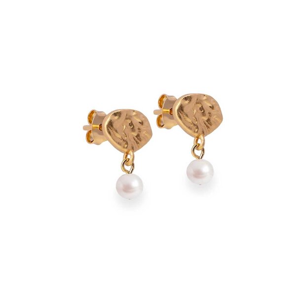 ENAMEL COPENHAGEN - PEARL DROP EARRING | FORGYLDT