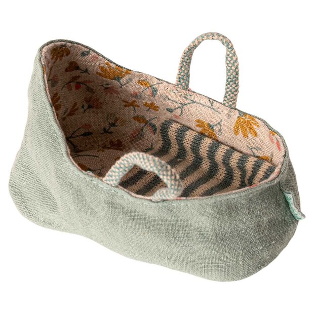 MAILEG - CARRY COT MY | DUSTY GREEN/MINT