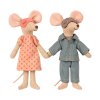 MAILEG - MUM AND DAD MICE IN CIGARBOX