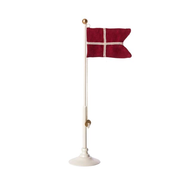 MAILEG - DANSK FLAG I METAL 25,5 CM