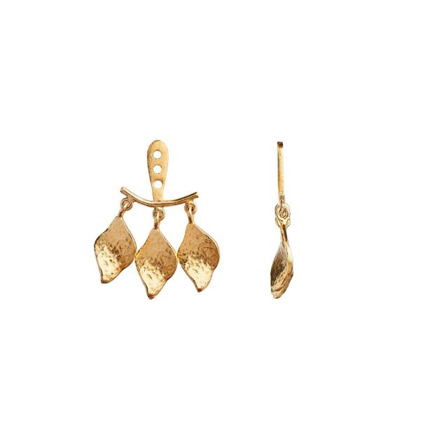 Billede af Three Dancing Ile De L'amour Behind Ear Earring 1pc | Forgyldt Fra Stine A