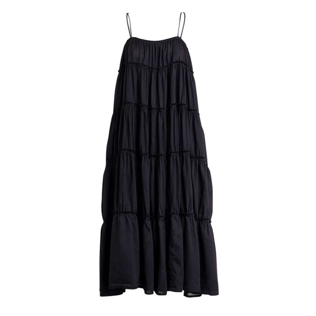 RABENS SALONER - KADIE STRING LONG DRESS | SORT